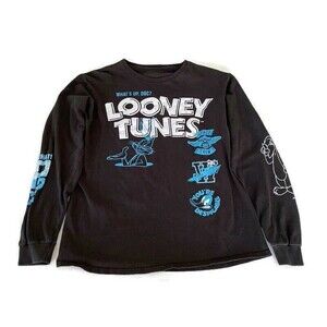 Vintage Looney Tunes Long Sleeve Tagless Med T-Shirt